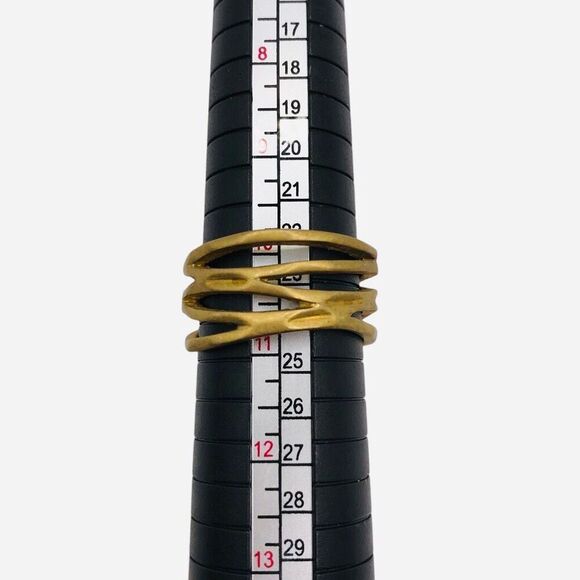 Premier Designs "Down To The Wire" Matte Ring Size 10.5 - Picture 6 of 6